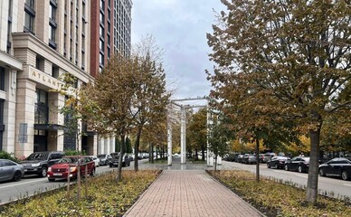 В Голосеевском районе Киева открыли минисквер из пряных трав на Лыбидском бульваре