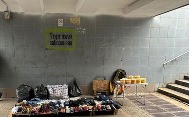 Киевблагоустройство провел демонтаж 70 точек незаконной торговли в метро