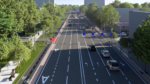 В Киеве капитально отремонтируют проспект Валерия Лобановского