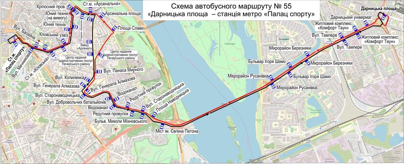 В Києві відновлюється рух тролейбусів і автобусів після ремонту шляхопроводу на Дарниці