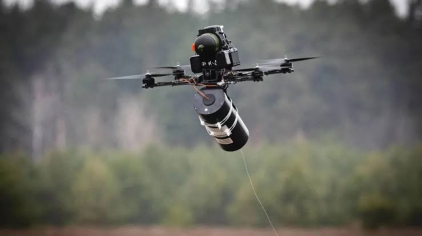 В Харькове испытывают купол защиты от FPV-дронов на оптоволокне