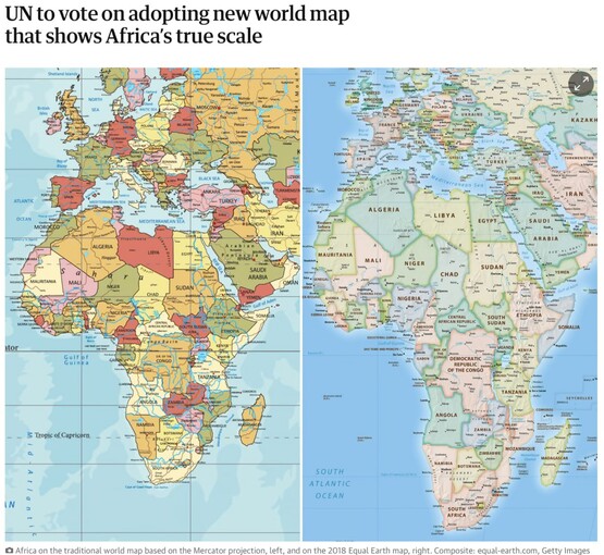 The Guardian позначило Крим частиною Росії на карті Equal Earth
