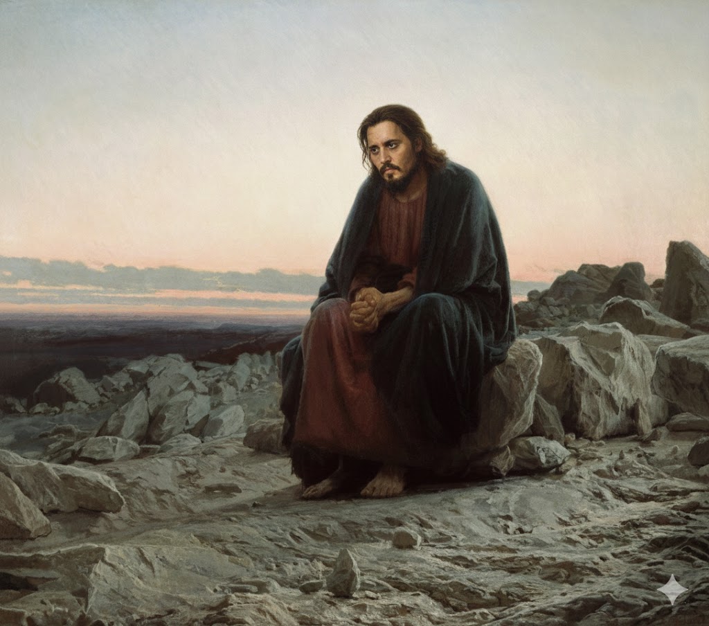 Джонні - Ієшуа. Фото згенеровано ШІ.