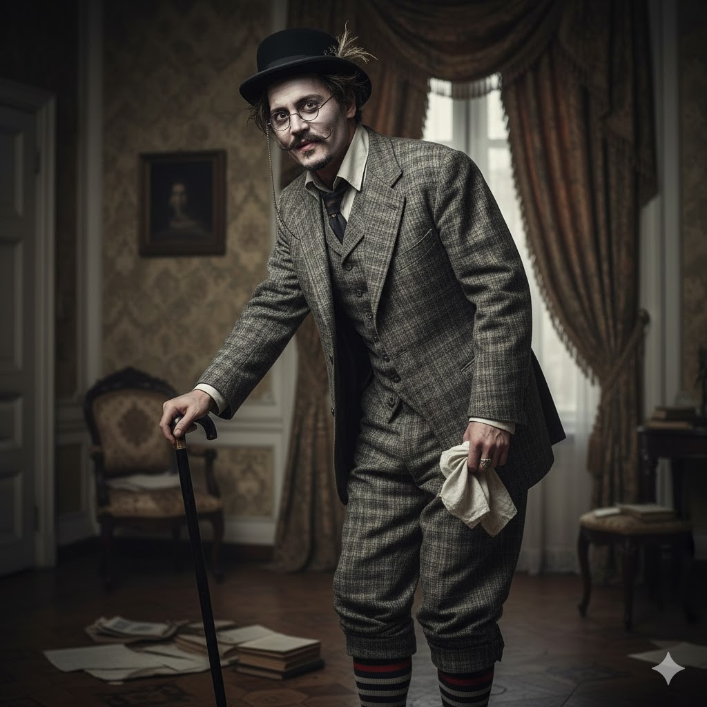 Джонні Депп - Коровєʼв. Фото згенеровано ШІ.